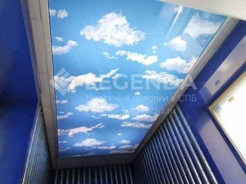 Фотопечать «Небо с облаками» с запотолочной подсветкой