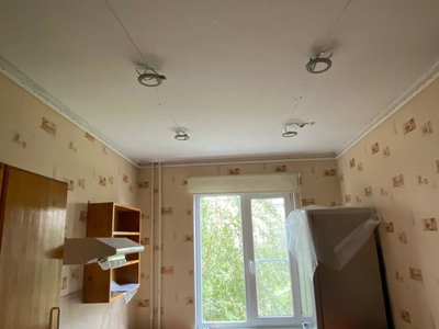 Белые-матовые натяжные потолки 33м² 