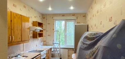 Белые-матовые натяжные потолки 33м²