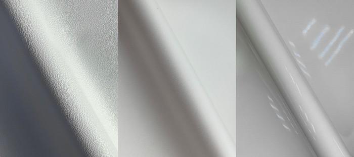 Матовая, сатиновая и глянцевая фактура