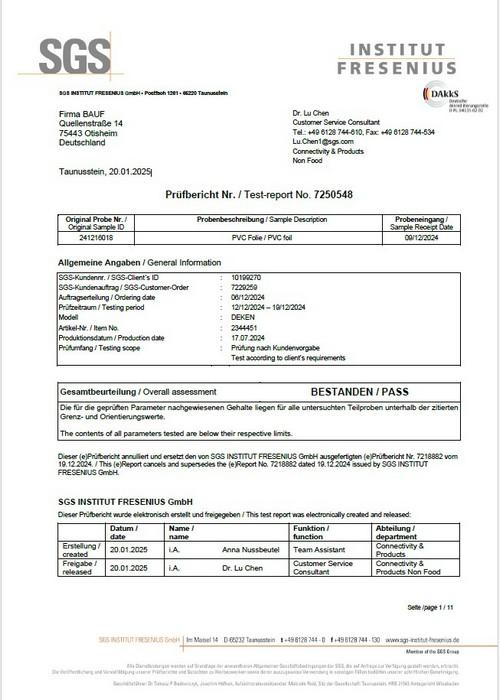 Reach европейский регламент по химическим веществам) и EN 71-3 европейский стандарт безопасности для детских помещений)